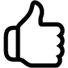 Un pictogramme d'un pouce levé indiqué en dessous 200 collaborateurs pour vous conseiller et vous accompagner.ort au quotidien.