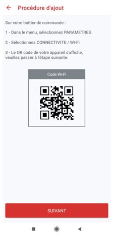Ecran de l'application mobile Cozytouch