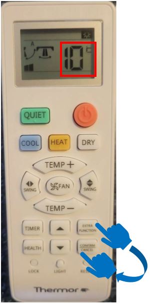T&eacute;l&eacute;commande Niseko, activer le mode hors gel