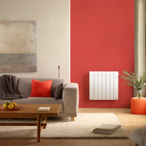Radiateur chaleur douce Bilbao 4 dans un salon