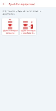 Ecran de l'application mobile Cozytouch
