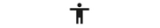 Pictogramme personnage bras &eacute;cart&eacute;s