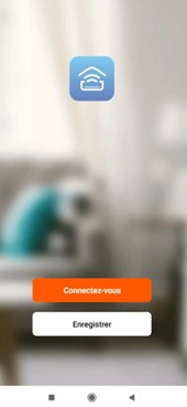 Ecran de l'application mobile Intelligent Air - Login