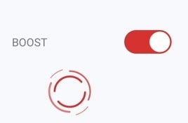 Ecran de l'application mobile Cozytouch - mode boost