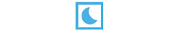 Pictogramme lune bleu