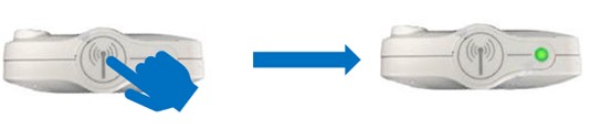 Appuyer sur le pictogramme antenne pour r&eacute;initialiser l'interface Cozytouch