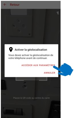 Ecran de l'application mobile Cozytouch