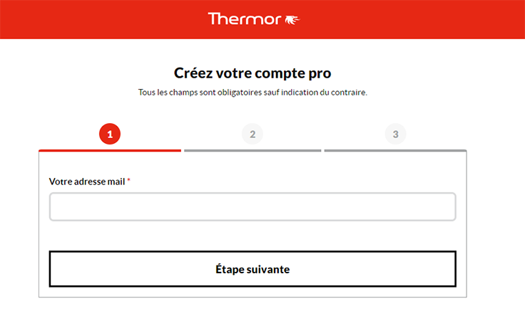 Capture du site Thermor pro