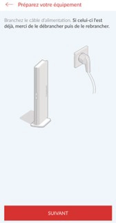 Ecran de l'application mobile Cozytouch - Branchement du bridge