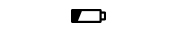 Pictogramme batterie presque vide