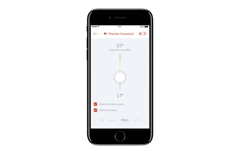 Application Cozytouch - programmation &agrave; distance
