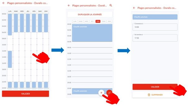 3 interfaces Cozytouch