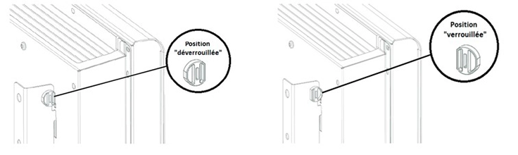 Sch&eacute;ma enlever le verrou tournant