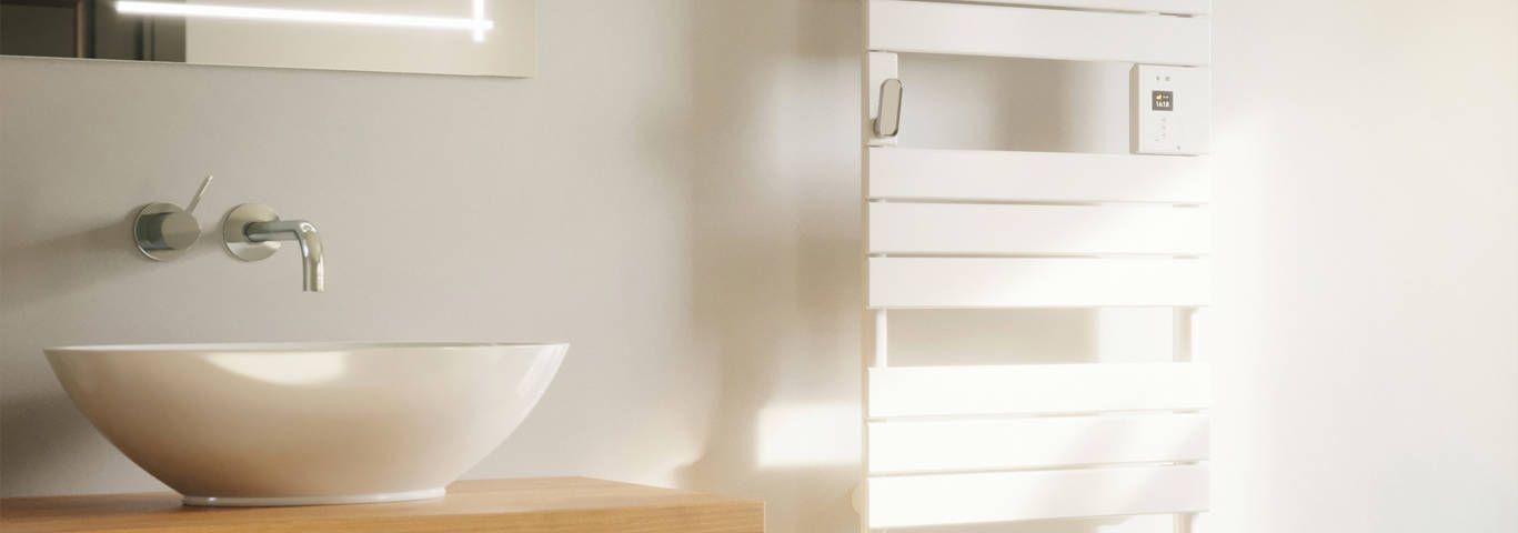 Sèche-serviettes Riviera 2 avec soufflerie : enfin du design dans votre salle de bain !