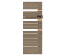 Radiateur sèche-serviettes - Allure 3 mat à droite, électrique sans soufflerie, 0750W , brun sable et chêne