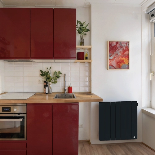 Radiateur chaleur douce Bilbao 4 dans une cuisine