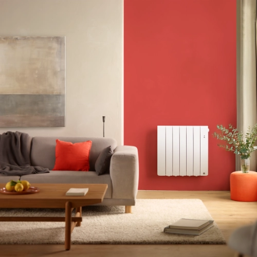 Radiateur chaleur douce Bilbao 4 dans un salon