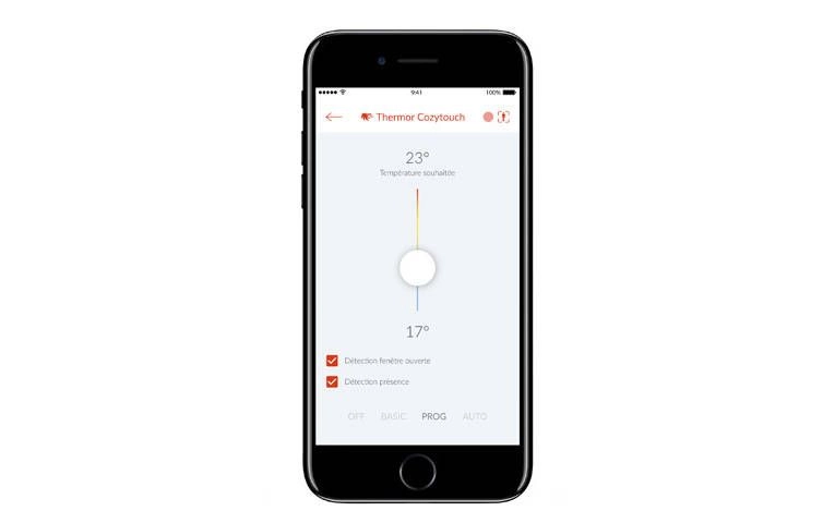 Application Cozytouch - programmation &agrave; distance