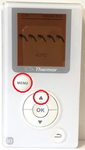 Interface du chauffe-eau thermodynamique A&eacute;romax 4