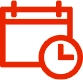 Pictogramme calendrier horloge