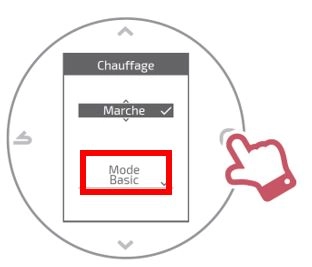 Thermostat d'ambiance Aur&eacute;a - chauffage / mode basic