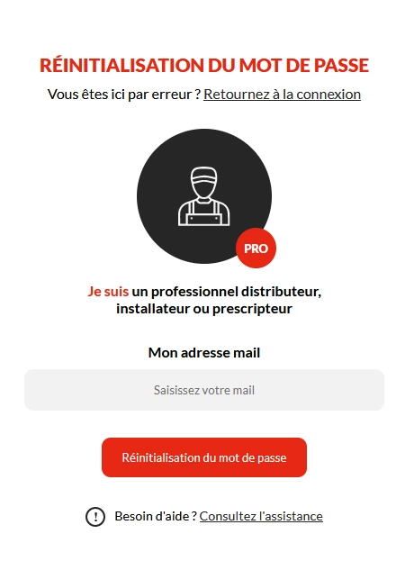 Capture du site Thermor pro