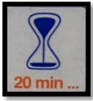 Pictogramme sablier 20 minutes