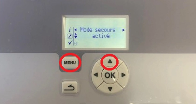 Interface du chauffe-eau thermodynamique A&eacute;romax RT+