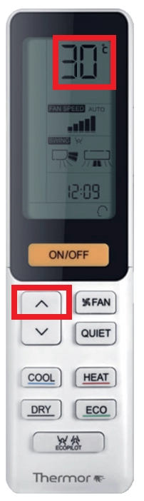 T&eacute;l&eacute;commande de la pompe &agrave; chaleur air/air Nagano