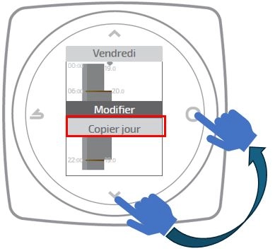 Thermostat d'ambiance Aur&eacute;a - copier jour