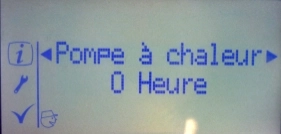 Ecran de chauffe-eau - Pompe &agrave; chaleur 0 heure