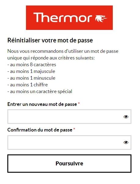 Capture du site Thermor pro