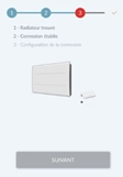 Ecran de l'application mobile Cozytouch - Etape 3