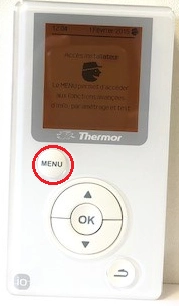 Interface du chauffe-eau thermodynamique A&eacute;romax 4
