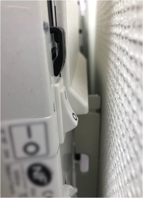 Interrupteur de radiateur sur la position OFF